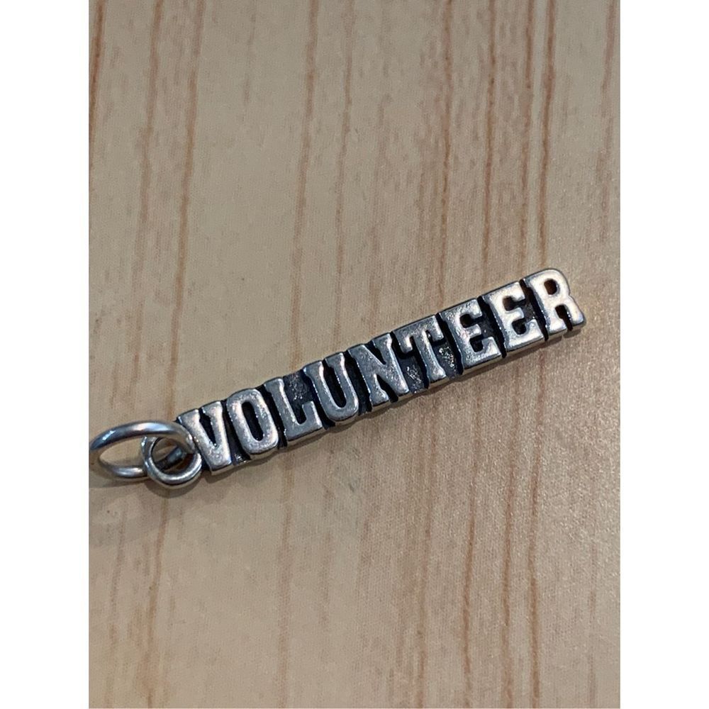 .925 Volunteer Sterling Silver Jewelry Charm